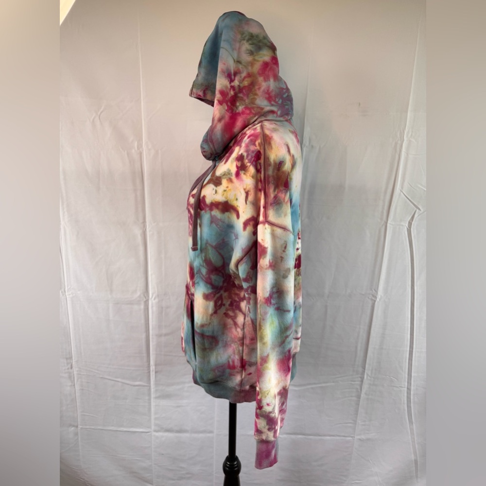 Woman’s Medium Hand Dyed Tie-Dye Hoodie - Picture 5 of 9
